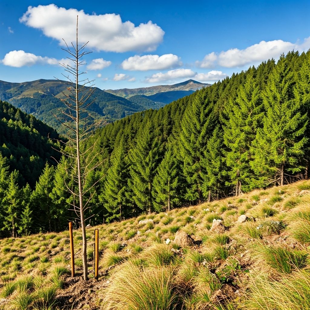 Proyecto de reforestación en España Rural